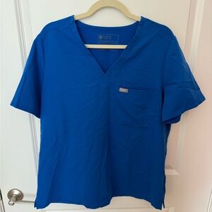 FIGS Royal Blue Catarina Scrub Top